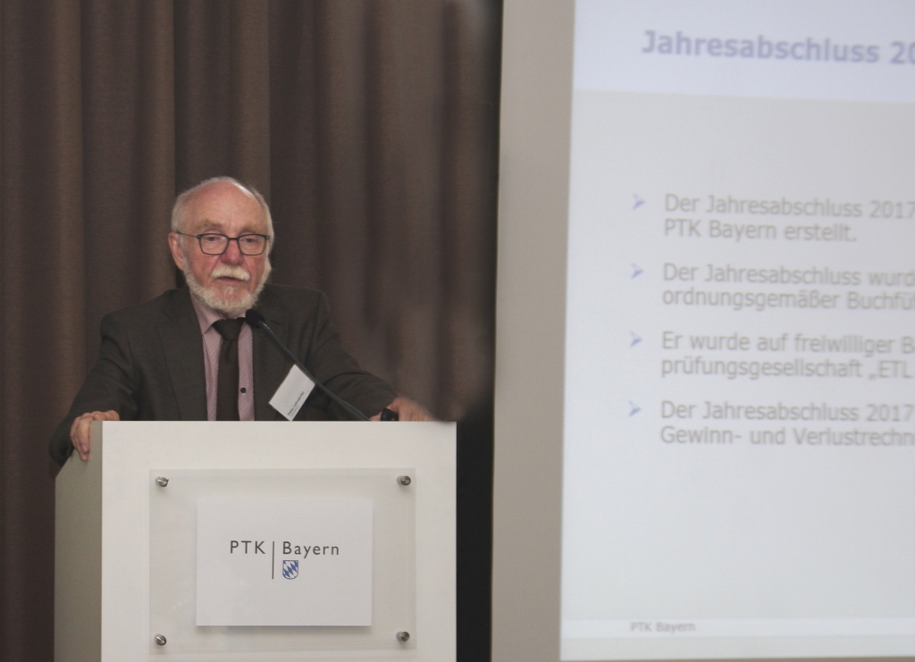 Vizepräsident Peter Lehndorfer erläuterte den Jahresabschluss 2017.